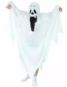 Dětský kostým ducha Halloween, Velikost: 4-6 let (110-120 cm)