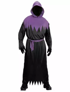 Dospělý černo-fialový kostým Reaper, Velikost: Small