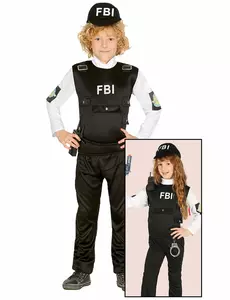 Kostým FBI pro děti, Velikost: 5-6 let (110-115 cm)