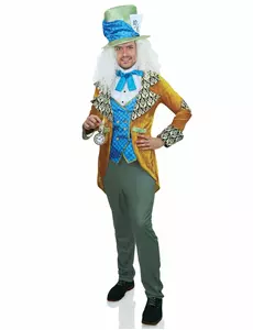Pánský luxusní extravagantní kloboučník kostým, Velikost: Small