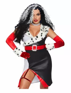Luxusní sexy hell diva kostým pro ženy, Velikost: S(36-38)