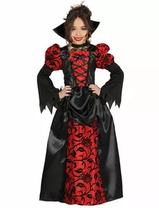 Urozená hraběnka – dívčí upírský kostým Halloween, Velikost: 3-4 let (95-105 cm)