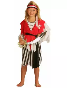 Pirátský kostým pro dívky, Velikost: 4-6 let (110-120 cm)