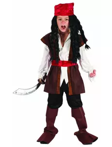 Pirátský kostým s bandanou pro chlapce, Velikost: 4-6 let (110-120 cm)