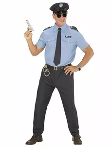 Modrý policejní kostým pro dospělé – velká velikost, Velikost: XXX-Large