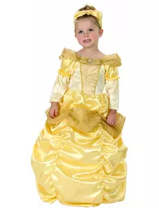 Zlatý princeznovský kostým pro dívky