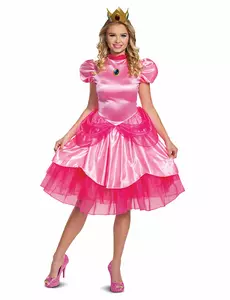 Nintendo deluxe kostým Princezna Peach pro ženy, Velikost: Medium