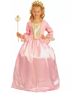 Princeznovský kostým s tiárou pro dívky, Velikost: 4-6 let (110-120 cm)