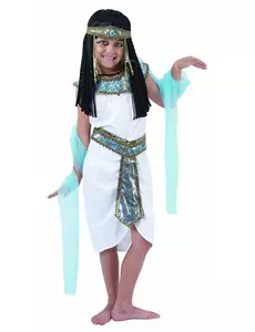 Kostým egyptské královny pro dívky, Velikost: 4-6 let (110-120 cm)