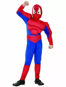 Spider-Man superhrdinský kostým pro chlapce, Velikost: 4-6 let(110-120 cm)
