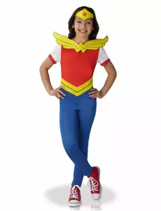 Kostým Classic Wonder Woman Super Hero Girls pro dívky, Velikost: 5-6 let (110 to 116 cm)