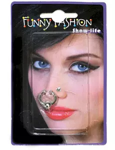 2 falešné piercingy do nosu pro dospělé