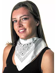 Bílá bandana pro dospělé