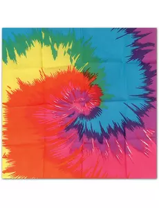 Vícebarevná hippie bandana 55 x 55 cm