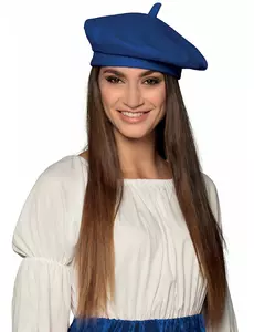 Modrý baskický baret pro dospělé