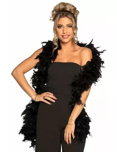 Luxusní černá boa 80 g