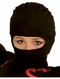 Černá nindža kapuce pro děti