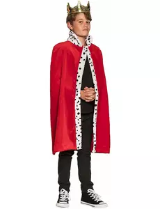 Červený královský plášť 80 cm pro děti