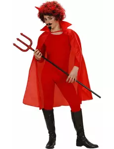 Červený plášť s dětským límcem