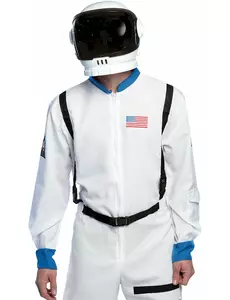 Bílá astronautská helma pro dospělé