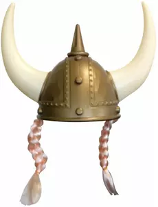 Vikingská helma s copánky pro dospělé