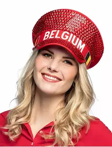 Belgie – čepice s kamínky pro dospělé