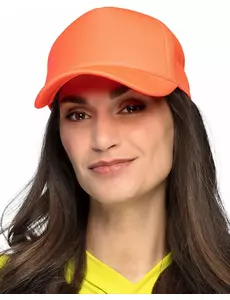 Fluorescenčně oranžová kšiltovka pro dospělé
