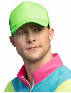 Fluorescenčně zelená kšiltovka pro dospělé