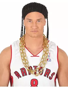 Velký zlatý síťovaný řetěz 84 cm pro dospělé