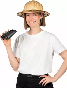 Béžový klobouk dobrodruha pro dospělé