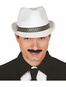 Bílý trilby borsalino klobouk pro dospělé