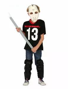 Chlapecký assassin kostým s hokejovou maskou
