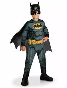 Klasický chlapecký kostým Batman Justice League, Velikost: 3-4 let (90 to 104 cm)