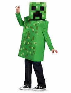 Deluxe kostým Minecraft Creeper pro děti, Velikost: 5–6 let(109–126 cm))