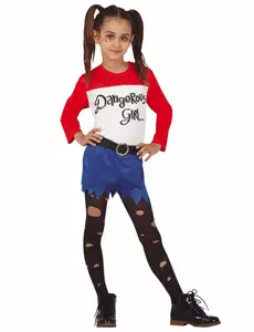 Kostým Dangerous Girl pro dívky, Velikost: 9 let (125-135 cm)