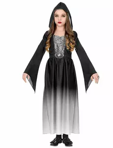 Bílý dívčí kostým vampire guru, Velikost: 5-7 let(128 cm)