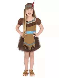 Elegantní indiánský kostým pro dívky, Velikost: 2-3 let(104 cm)