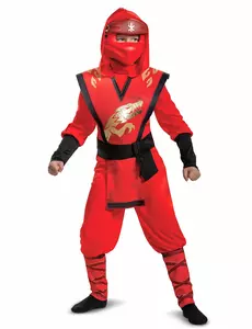 LEGACY deluxe kostým Kai Ninjago® – LEGO děti, Velikost: 10–12 let(137–149 cm)