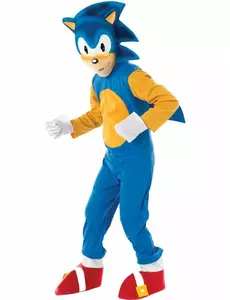 Deluxe kostým Sonic pro děti, Velikost: 7-8 let(122-128 cm)