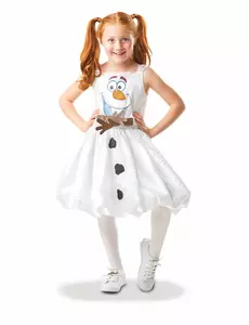Frozen 2 – animovaný kostým Olaf pro dívky, Velikost: 3-4 let (90 to 104 cm)