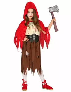 Dětský kostým zombií Karkulka, Velikost: 5-6 let(110-115 cm)