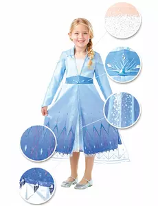 Prémiový kostým Elsa Frozen 2 pro dívky, Velikost: 3-4 let(90-104 cm)