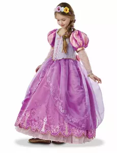 Sběratelský kostým princezny Rapunzel pro dívky, Velikost: 5-6 let(110-116 cm)