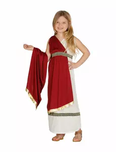 Kostým římské princezny pro dívky, Velikost: 5-6 let (110-115 cm)