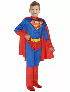 Chlapecký kostým Superman se svaly, Velikost: 10-12 let