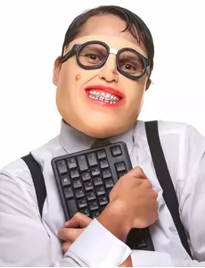Latexová polomaska Geek pro dospělé