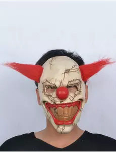 Latexová maska zlého klauna pro dospělé Halloween