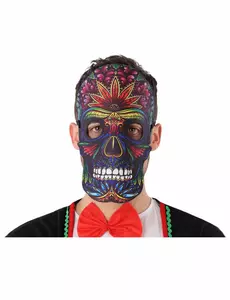 Maska Dia de los Muertos – kožený a plstěný efekt pro dospělé