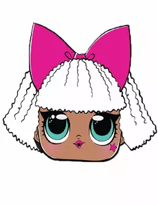 Kartonová maska LOL Surprise Diva