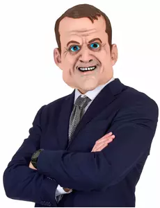 Latexová humorná maska Emmanuel pro dospělé